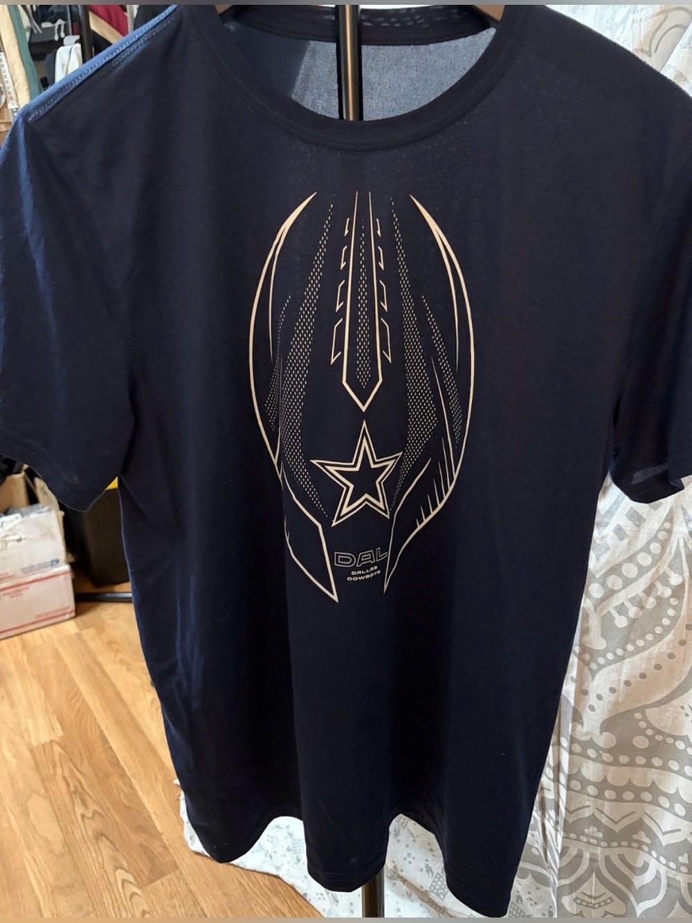Nike Dri-Fit Navy Short-Sleeve Dallas Cowboy Tee | MED